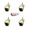Service Caster 2 Inch Bright Brass Hooded 5/16 Inch Threaded Stem Ball Caster SCC, 4PK SCC-TS01S20-POS-BB-516-4 - alternate 4